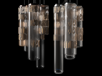 WEAWE - chandelier design glass industrial design light product product design sculpture