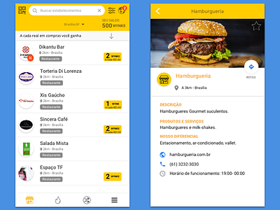 Clube Wynk App app food interface mockup ui ui design