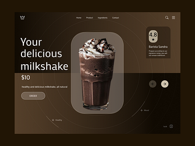 Design milkshake design product ui
