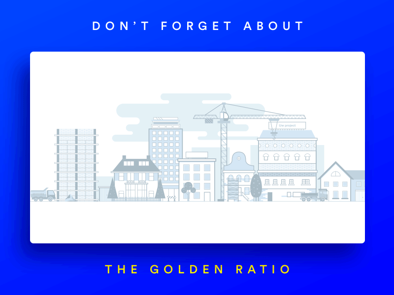 Don't forget about The Golden Ratio card fibonacci golden ratio golden section grid illustration