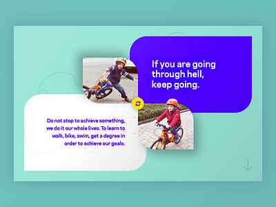 If you are going through hell, keep going campaign clean design digital tilt ui ux web