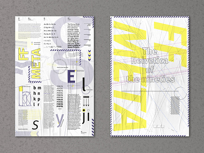 FF META type specimen poster