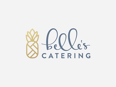 Belle's Catering brand logo pineapple