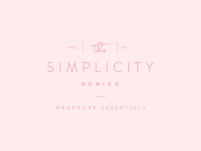The Simplicity Series blog post brand identity logo simplicity