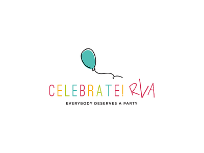 Celebrate! RVA balloon icon logo non profit