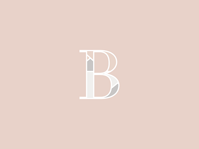 B brand identity brand mark logo