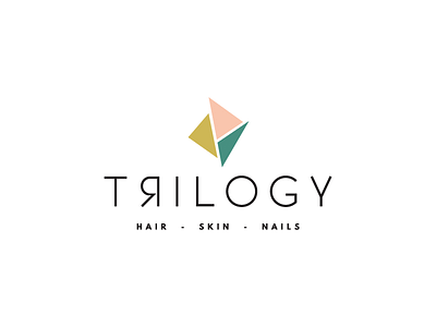 Trilogy brand logo triangle logo