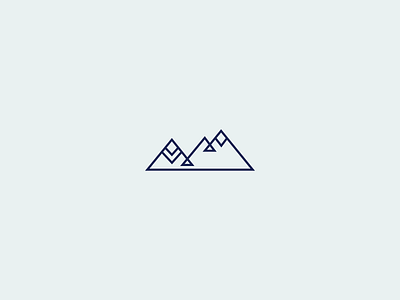 Mountains brand brand identity icon mountain