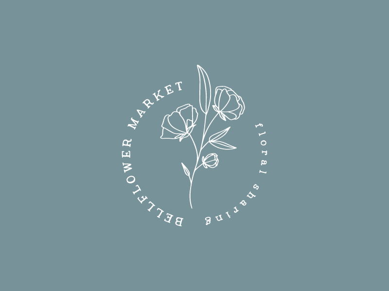 Floral logo by Whitney Hawkins on Dribbble