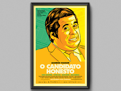 O Candidato Honesto Poster candidato cinema draw honesto illustration movie poster president