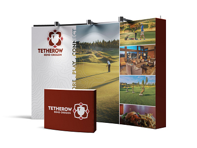 Tetherow Resort trade show booth design backdrop golf club golf course hospitality marketing resort trade show