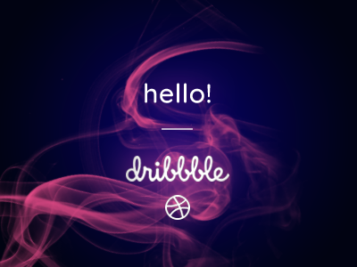 Hello Dribbble! debuts dribbble hello ilustration photo