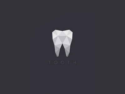 Tooth logo logotype minimalism project sygnature tooth vector