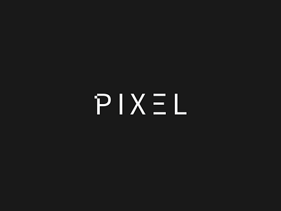 Pixel brand design dribbble graphic identity logo logotype minimalism project sygnature typography vector
