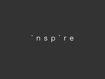inspire brand dribbble identity inspire logo logotype minimalism project sygnature ui vector