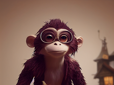 Monkey artwork design digital illustration illustration