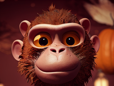 Monkey artwork design digital illustration illustration
