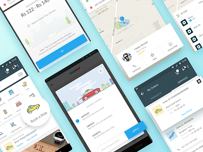 Uber now on Snapdeal App android app booking cab e-commerce icons illustration india ios maps marketplace snapdeal