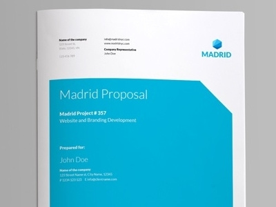 Madrid Proposal Business Template business template corporative template proposal business template