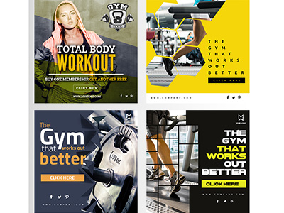 Fitness Banners By Madridnyc On Dribbble