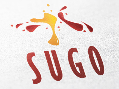 Logo Design Sugo Restaurant design logo red restaurant yellow