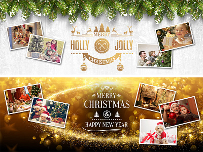 Christmas Facebook Banners banner christmas facebook family gold snow tree