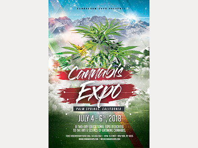 Cannabis Flyer Expo cannabis expo flyer