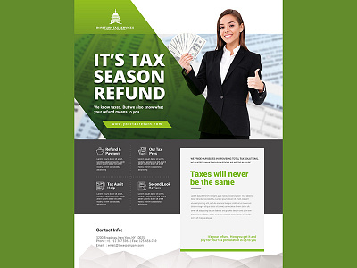 Tax Refund Flyer flyer income payment refund season tax