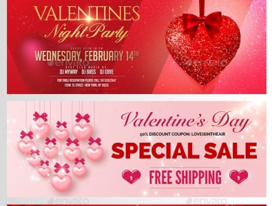Valentines Facebook Covers branding design ecommerce promo party social media cover valentine banner valentine cover valentine day template valentine promo valentine sales valentine social media valentines day