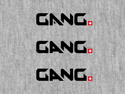 GANG - which version do you prefer? a gang logo logotype typo