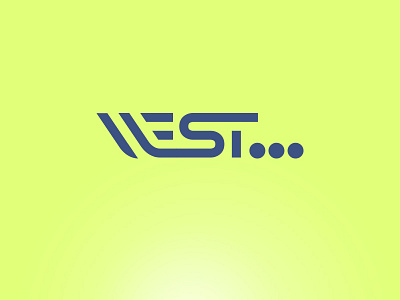 Logo concept - WEST... concept dots lines logo west