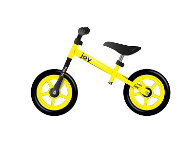 JOY - Kid bike for the smallest bicycle bike black joy kid product small yellow