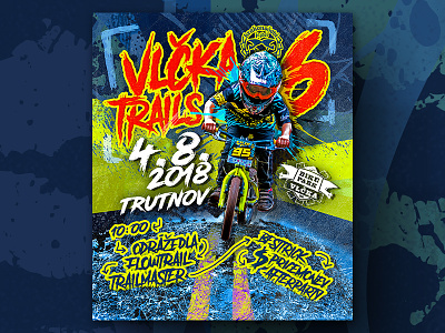 Vlčka Trails 6 - Poster 2018 bike biker kid kids mtb poster print