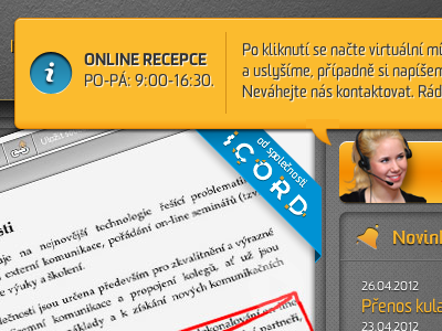 The NEW icord.cz icord.cz live chat onif onif 4.0 online collaboration online communication