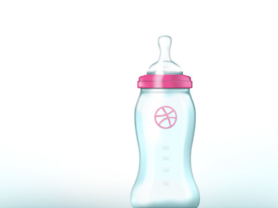 Dribbble baby bottle baby bottle dribbble illustration photoshop