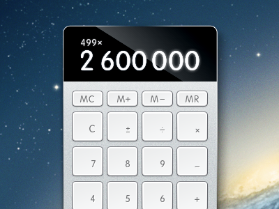 The NEW Calculator apple calculator new unibody