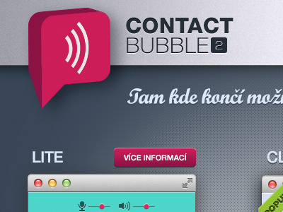 Redesigning Contactbubble website communication contactbubble instant messenger online redesign webdesign