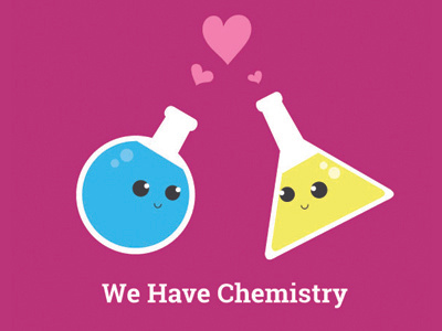 Chemistry Valentine Greeting chemistry e card illustrator love valentine