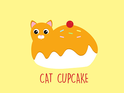 Cat Cupcake cats illustration illustrator