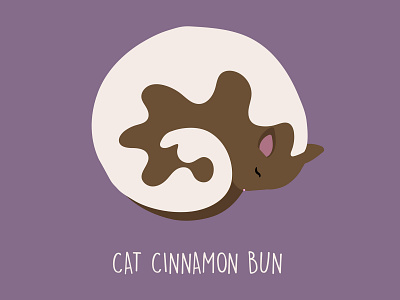 Cat Cinnamon Bun