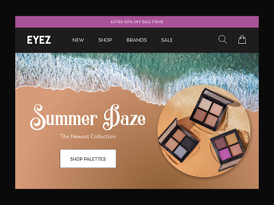 Eye Shadow Landing Page