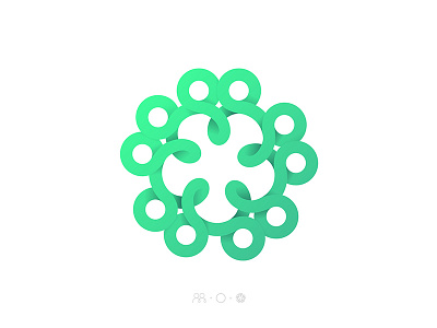 Icon for a coworking logo design green icon logo modern