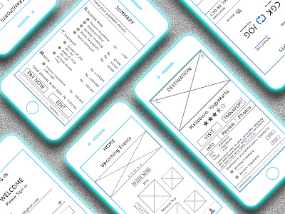 Wireframe - Travel App travel app ui ui design user interface ux wireframe wireframing