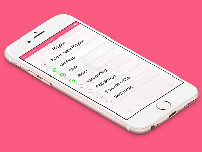 Music Playlist app mobile ios design music music app player playlist ui uidesign user interface