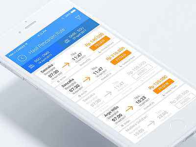 Search Result - Train Ticketing 3/3 flight booking kereta api reservation train booking uidesign user interface ux