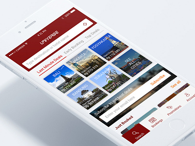 Hotel App iOS 1/3 app mobile booking deal home mobile app reservation travel ux