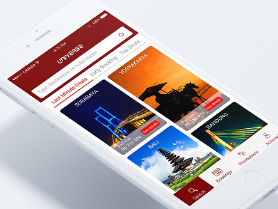 Hotel App iOS 2/3 app bali booking deal design indonesia promotion reservation travel ui