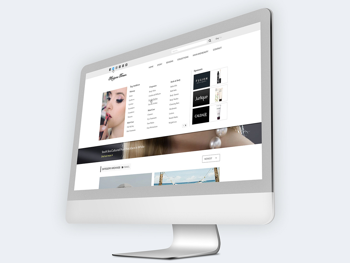 Header & Article Component - Blogger Template 3/3 by Dipo on Dribbble