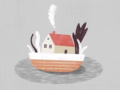 Little house animation house illustration motion motion design travel trip