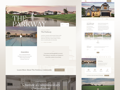 Kickerillo Website cream luxury neutral real estate typography ui ui design webflow website white space